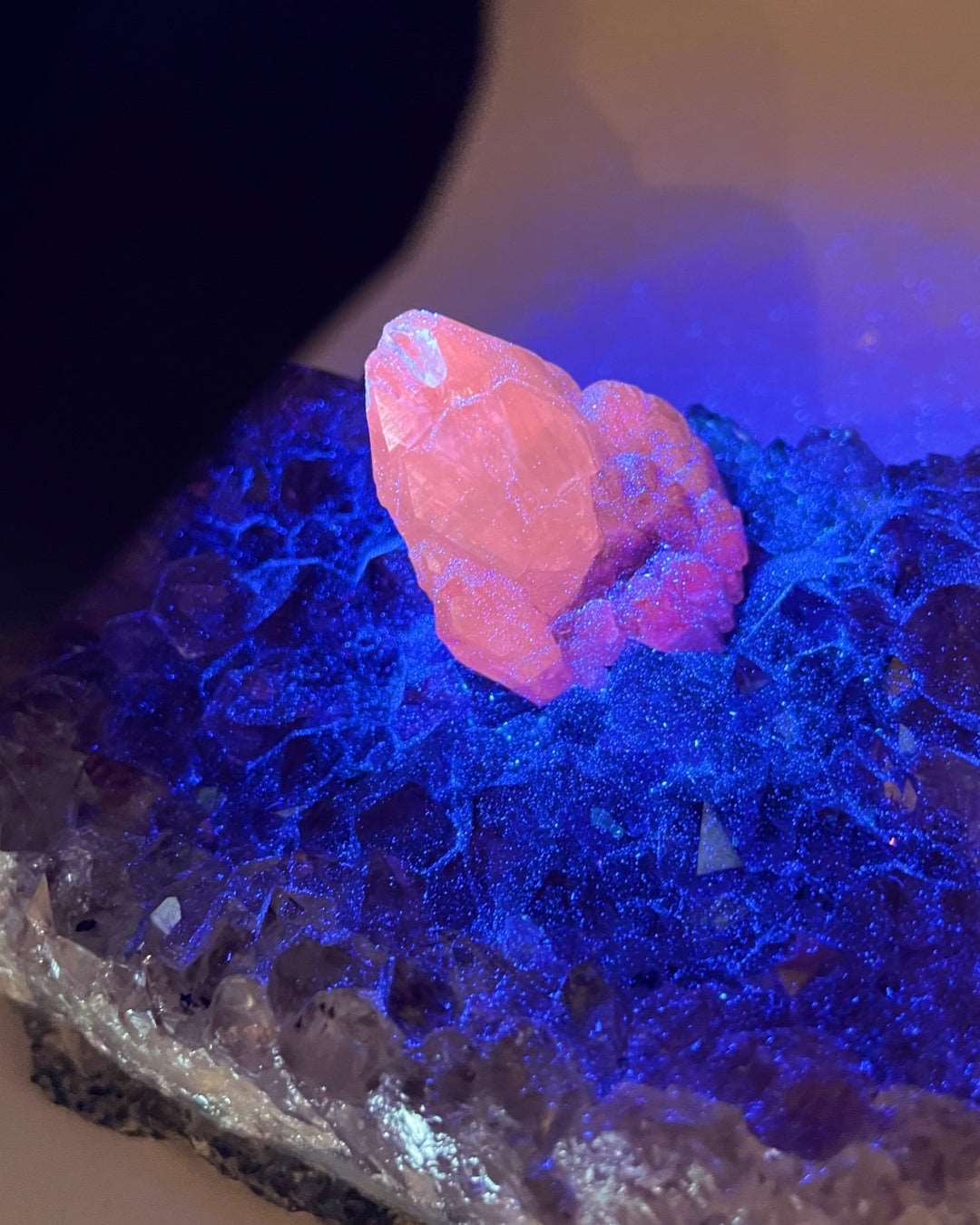 Amethyst Cluster w/ Calcite - Ethereal Essentials