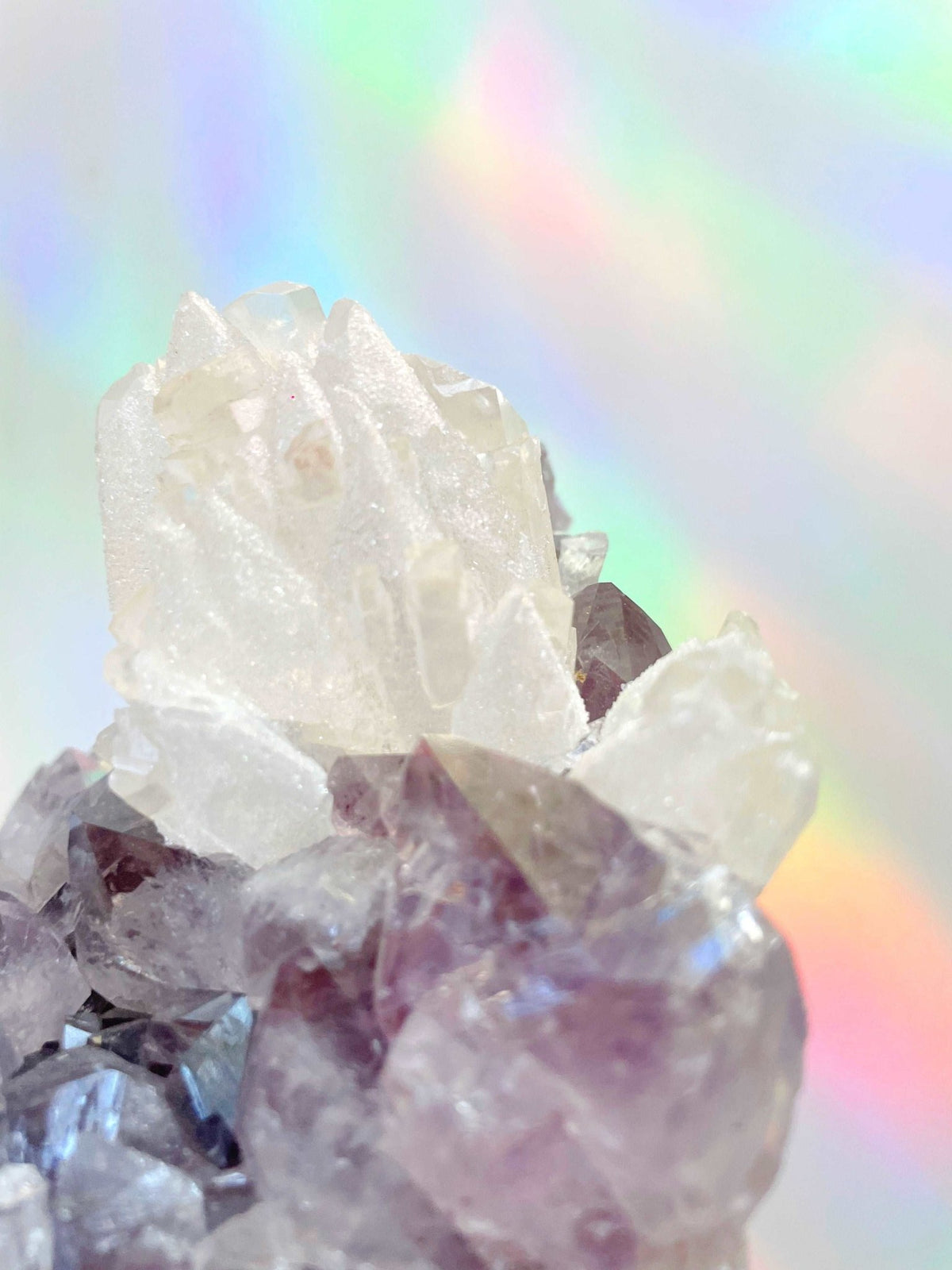 Amethyst Cluster w/ Calcite - Ethereal Essentials