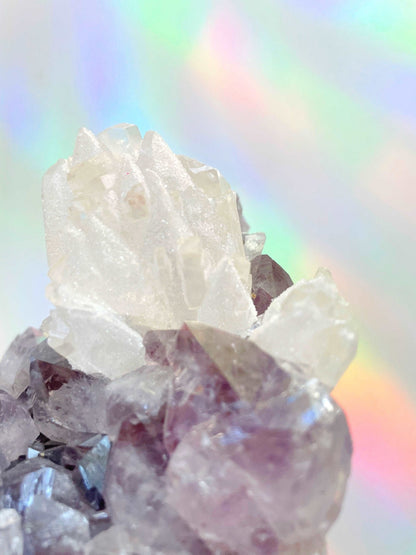 Amethyst Cluster w/ Calcite - Ethereal Essentials
