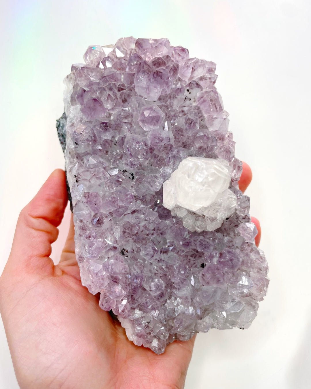 Amethyst Cluster w/ Calcite - Ethereal Essentials