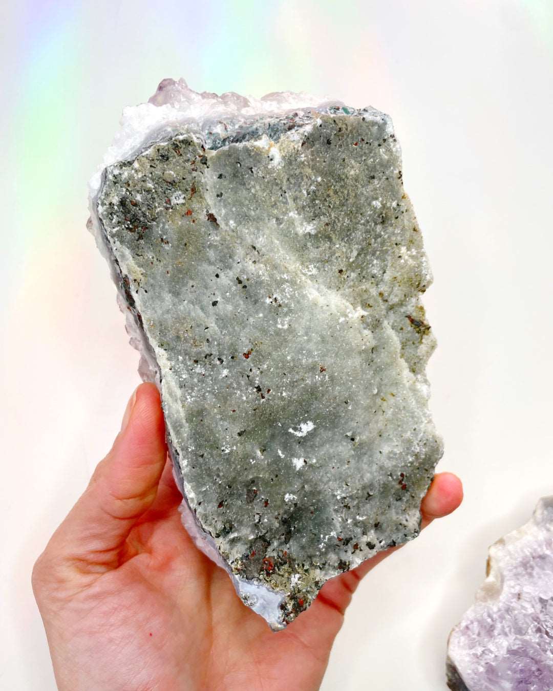 Amethyst Cluster w/ Calcite - Ethereal Essentials