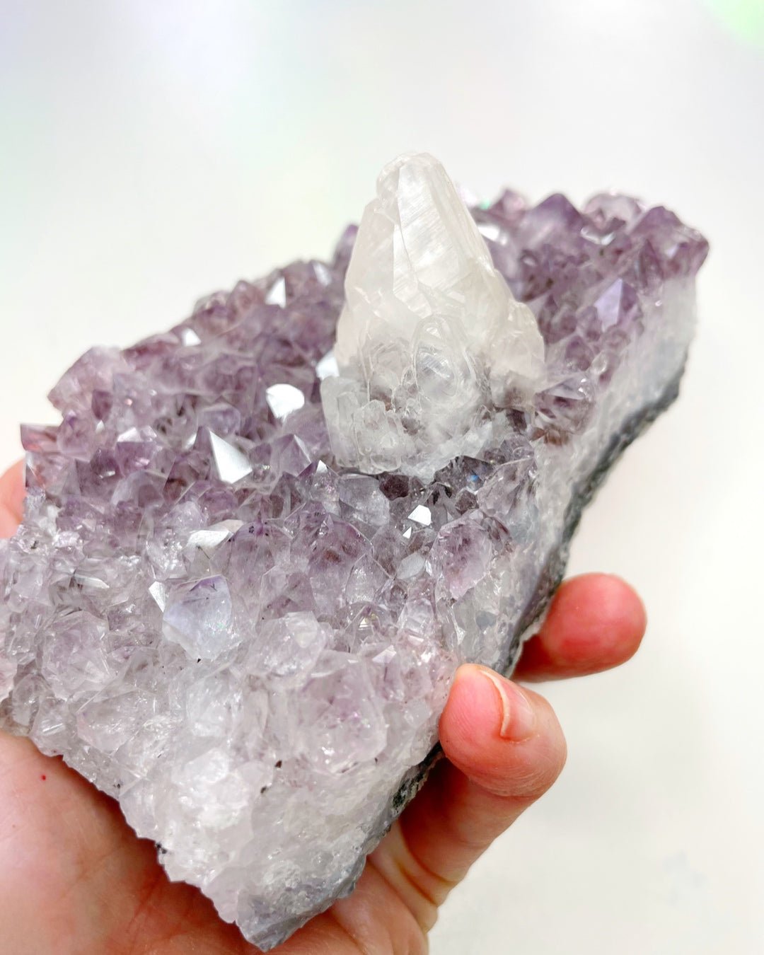 Amethyst Cluster w/ Calcite - Ethereal Essentials