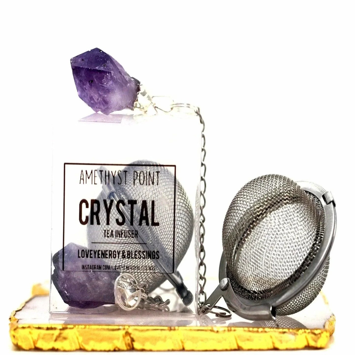 Amethyst Crystal Tea Infuser