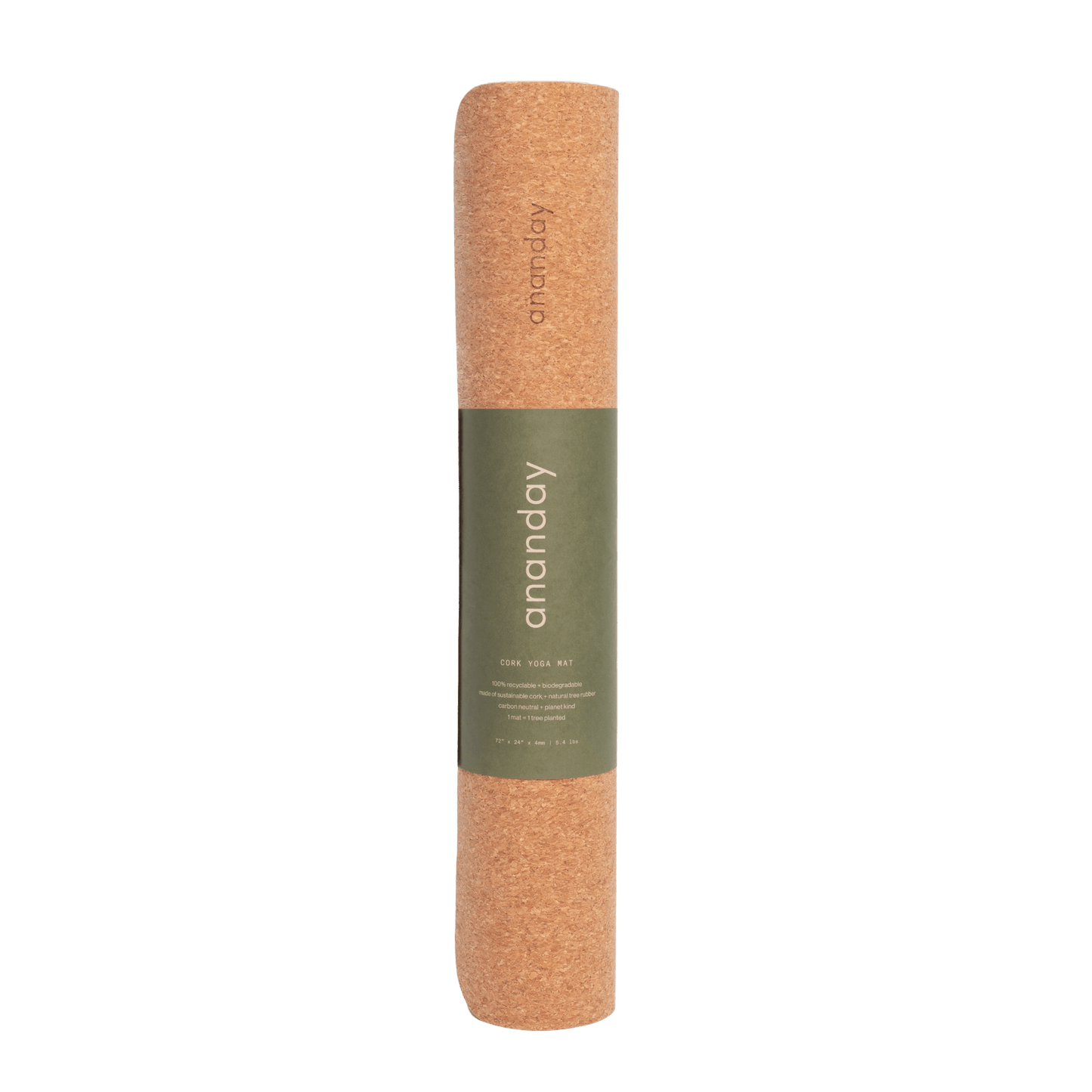 Ananday Cork Yoga Mat - Ethereal Essentials
