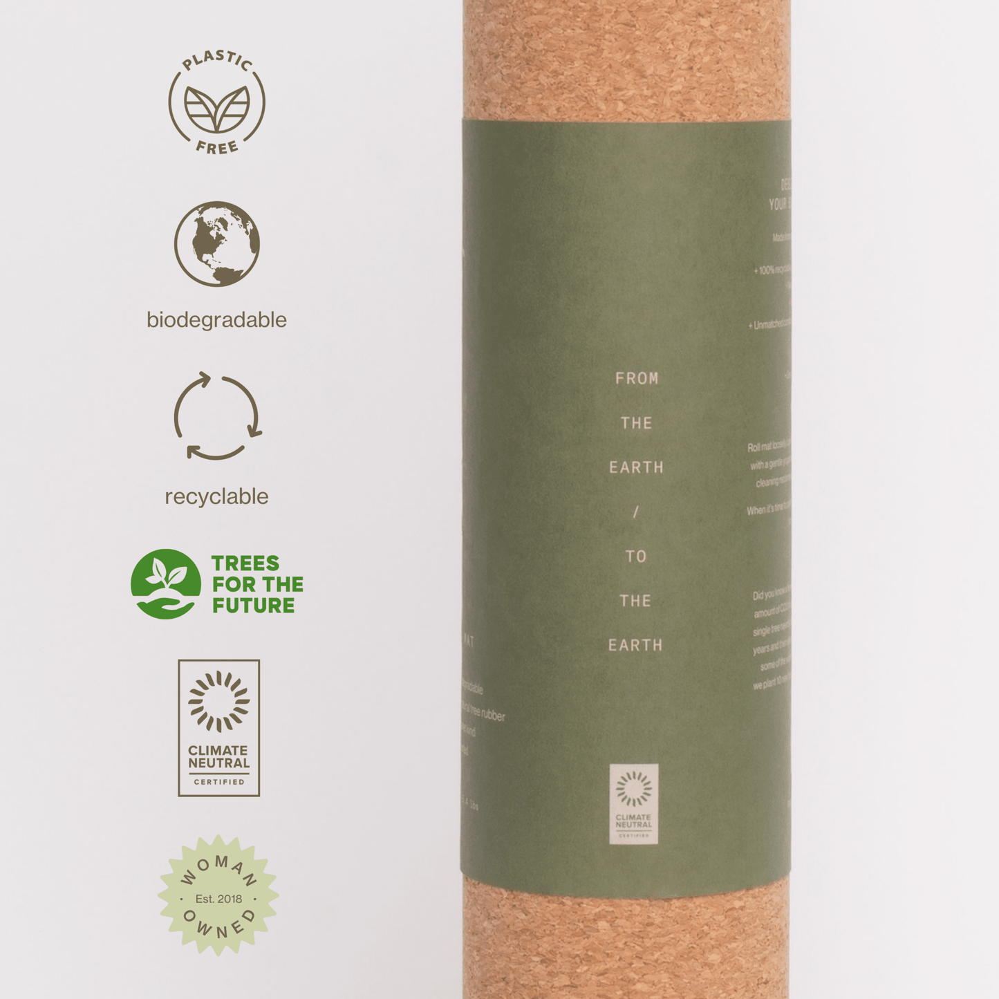 Ananday Cork Yoga Mat - Ethereal Essentials
