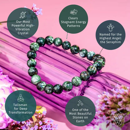 Angel Energy – Rare Seraphinite Bracelet of Transformation Conscious Items