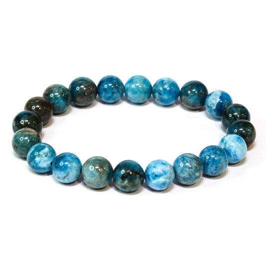 Apatite Round Bead Bracelet - Motivated Progress