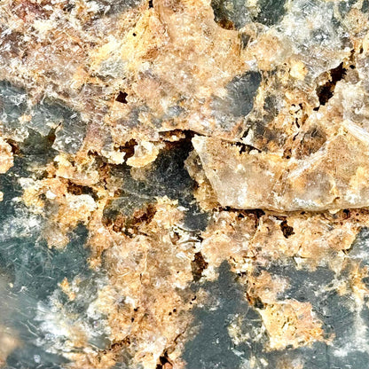 Aquamarine Specimen, 13.9 lbs XL Hexagonal Crystal with Frosty Blue Texture & Natural Inclusions - Ethereal Essentials