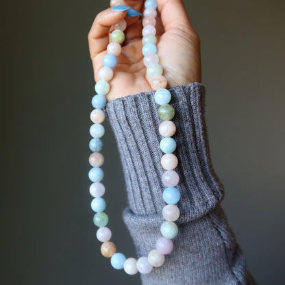Beryl Necklace Aquamarine Morganite Heliodor
