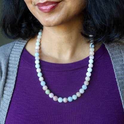 Beryl Necklace Aquamarine Morganite Heliodor