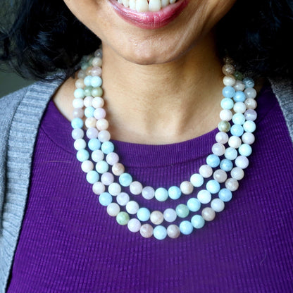 Beryl Necklace Aquamarine Morganite Heliodor