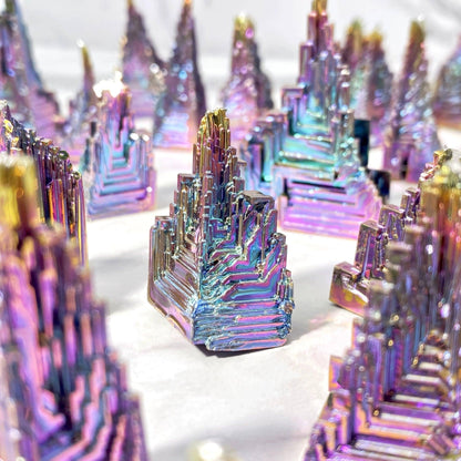 Bismuth Metal Freeform Castles Unique Shapes - Ethereal Essentials