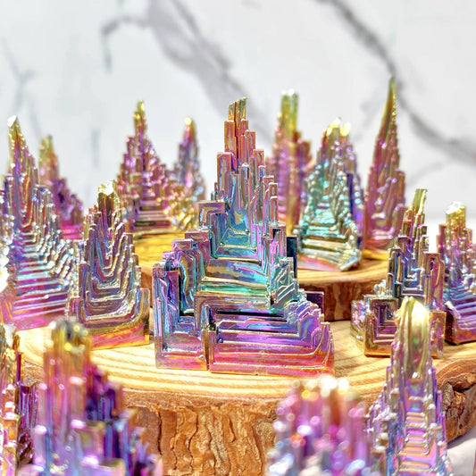 Bismuth Metal Freeform Castles Unique Shapes - Ethereal Essentials