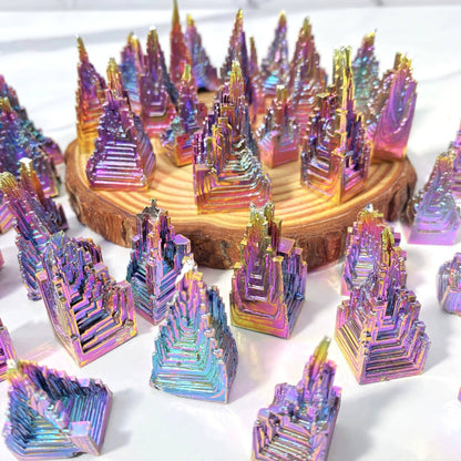 Bismuth Metal Freeform Castles Unique Shapes - Ethereal Essentials