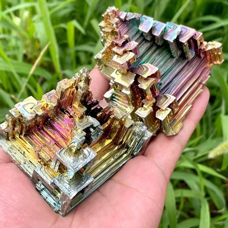 Bismuth Metal Freeform Castles Unique Shapes - Ethereal Essentials