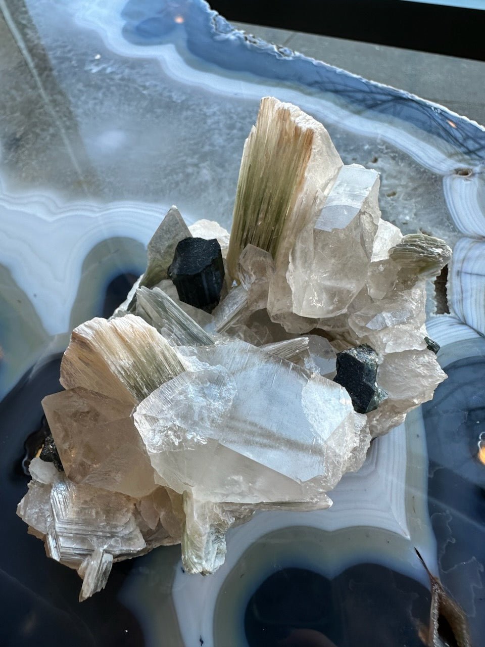Blue Indicolite Tourmaline on Matrix from Nuristan, Afghanistan - Ethereal Essentials