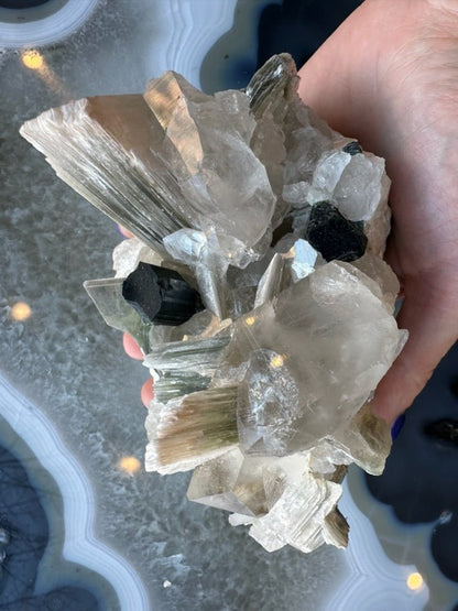 Blue Indicolite Tourmaline on Matrix from Nuristan, Afghanistan - Ethereal Essentials