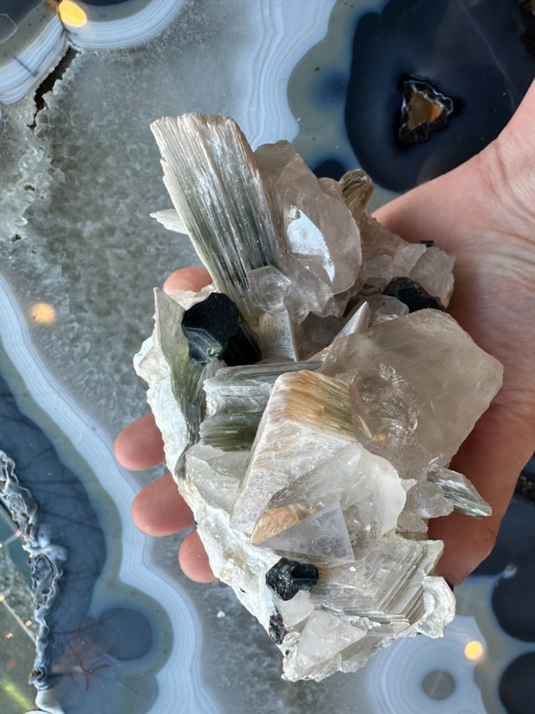 Blue Indicolite Tourmaline on Matrix from Nuristan, Afghanistan - Ethereal Essentials