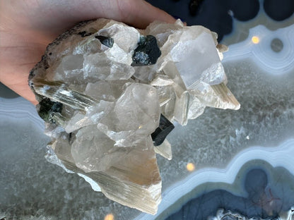 Blue Indicolite Tourmaline on Matrix from Nuristan, Afghanistan - Ethereal Essentials