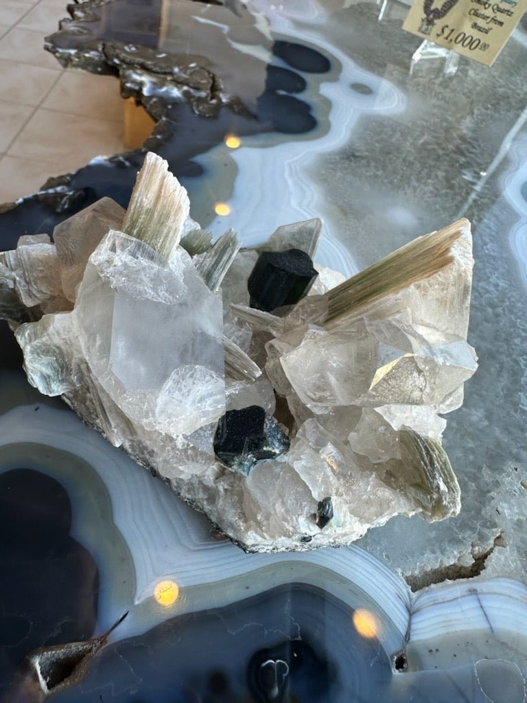 Blue Indicolite Tourmaline on Matrix from Nuristan, Afghanistan - Ethereal Essentials
