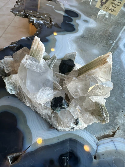 Blue Indicolite Tourmaline on Matrix from Nuristan, Afghanistan - Ethereal Essentials