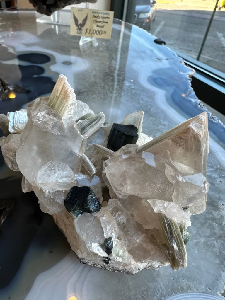 Blue Indicolite Tourmaline on Matrix from Nuristan, Afghanistan - Ethereal Essentials