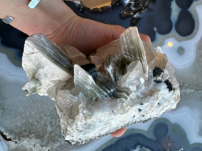 Blue Indicolite Tourmaline on Matrix from Nuristan, Afghanistan - Ethereal Essentials