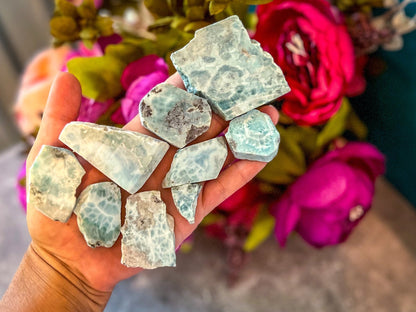 Bulk Rough Larimar Slabs - Ethereal Essentials