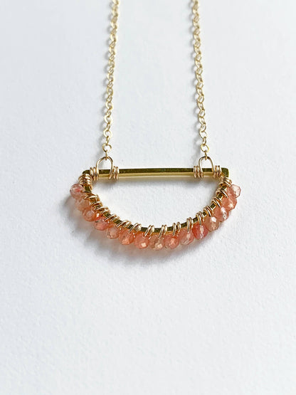 Sunstone Pendant Necklace