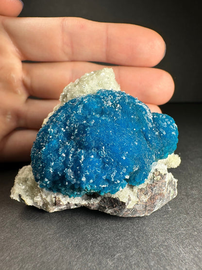 Cavansite with Stilbite on Matrix from Pune, Maharashtra, India - Ethereal Essentials
