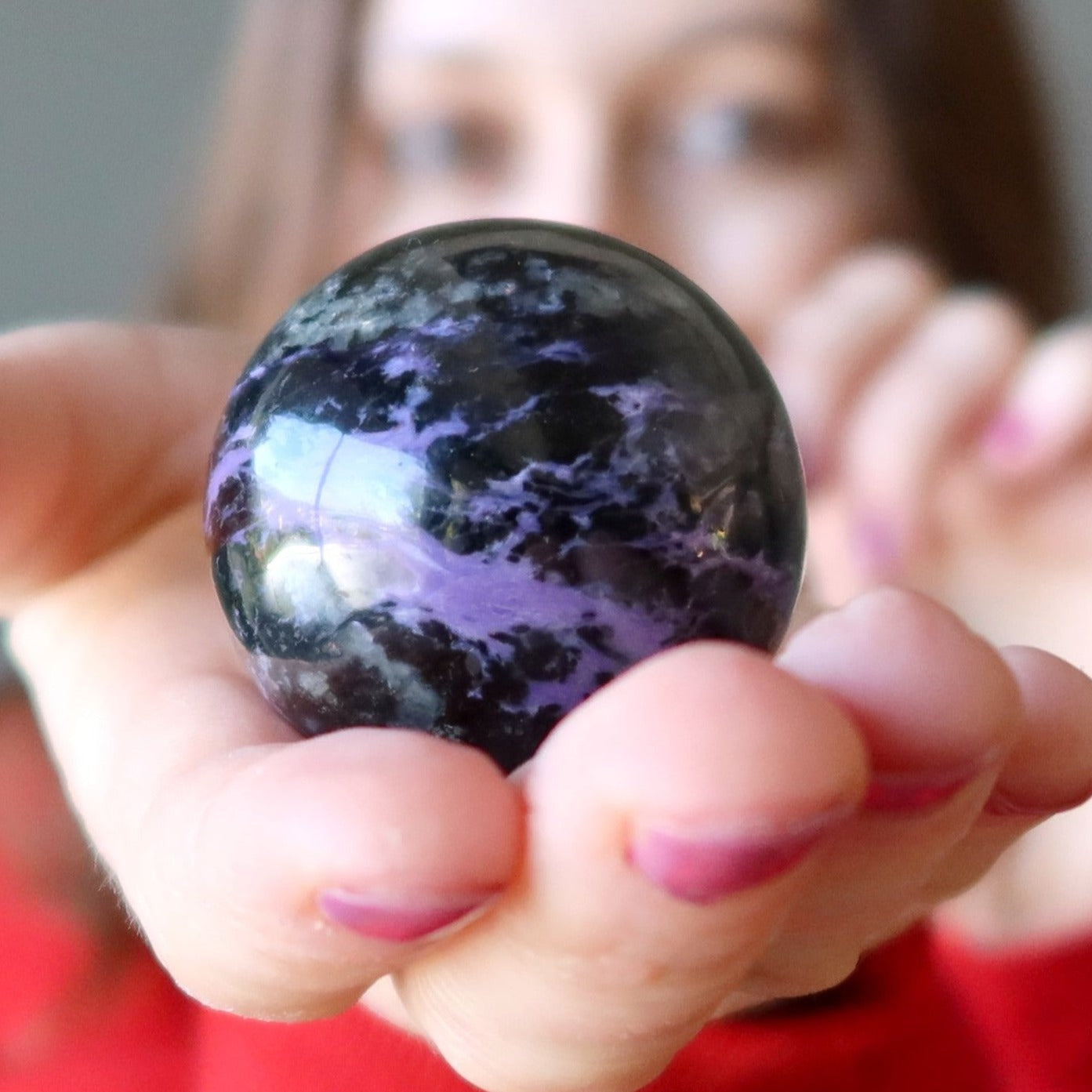 Charoite Sphere Purple Chariot Crystal Ball