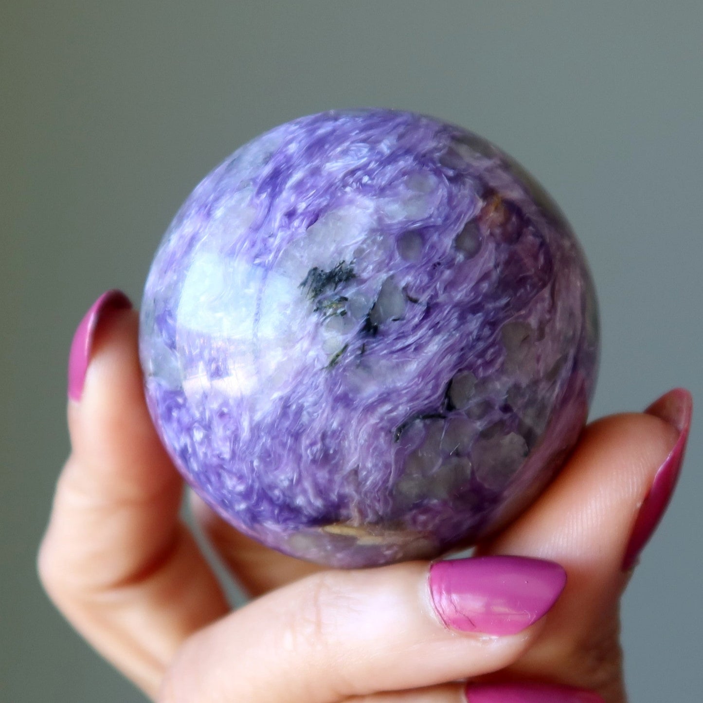 Charoite Sphere Purple Chariot Crystal Ball