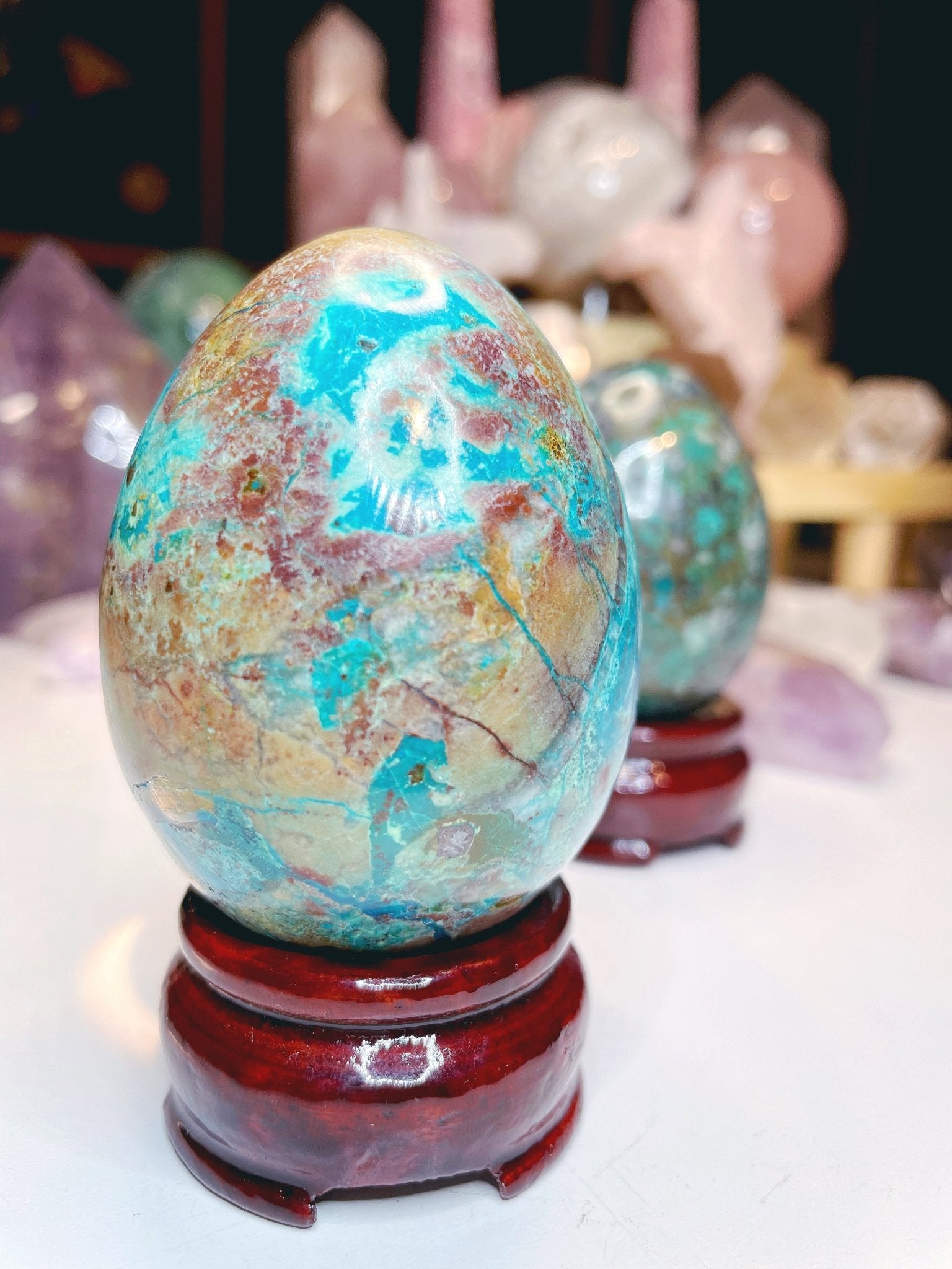 Chrysocolla Egg - Ethereal Essentials