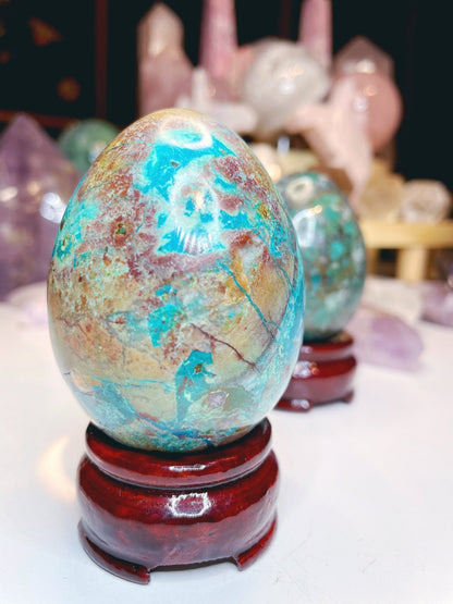 Chrysocolla Egg - Ethereal Essentials