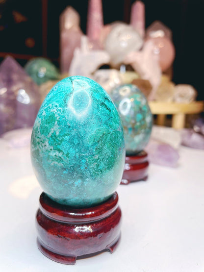 Chrysocolla Egg - Ethereal Essentials