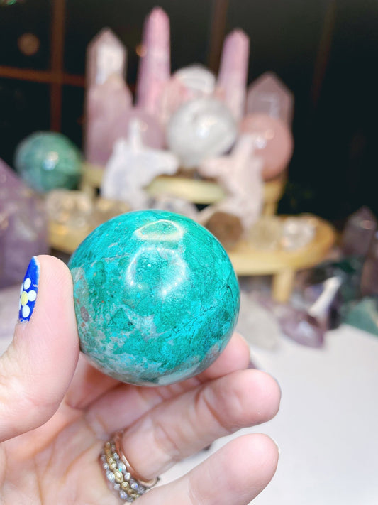 Chrysocolla Egg - Ethereal Essentials