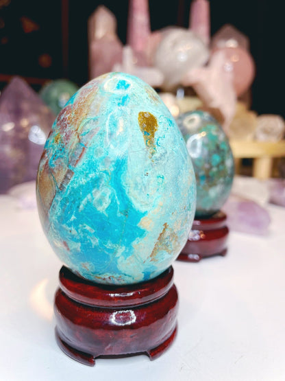 Chrysocolla Egg - Ethereal Essentials