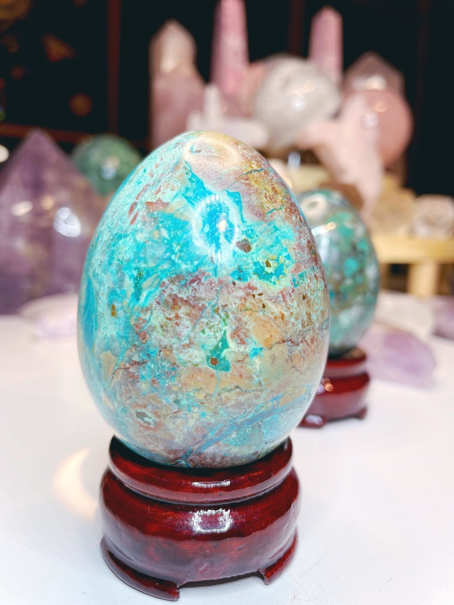 Chrysocolla Egg - Ethereal Essentials
