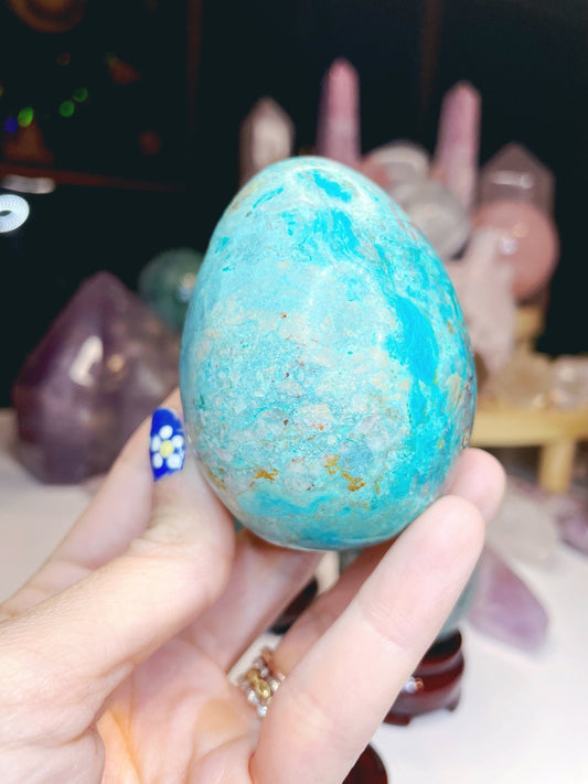 Chrysocolla Egg - Ethereal Essentials