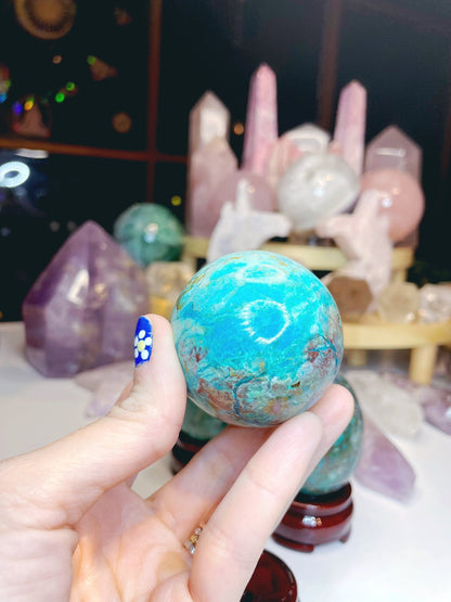 Chrysocolla Egg - Ethereal Essentials