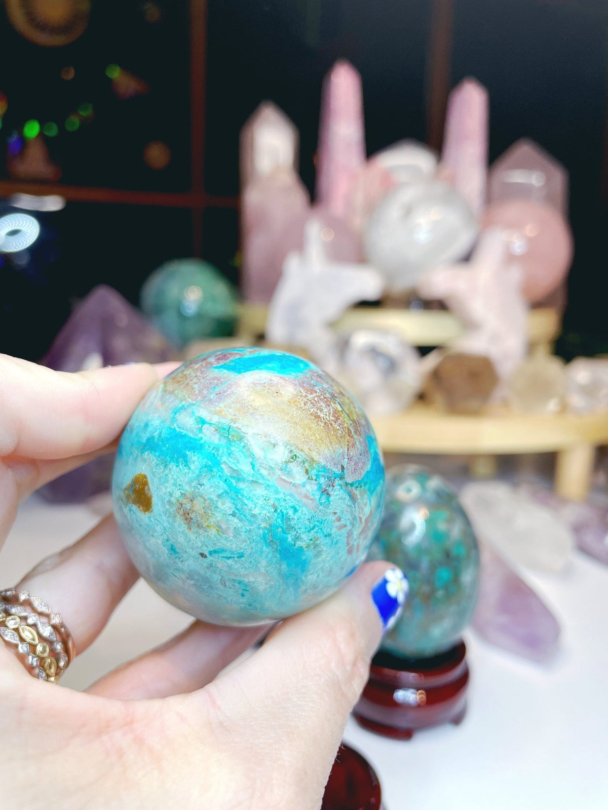 Chrysocolla Egg - Ethereal Essentials