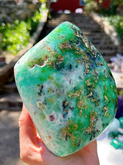 Chrysoprase Freeform - from Australia - Ethereal Essentials