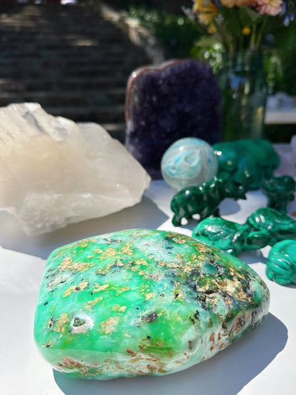 Chrysoprase Freeform - from Australia - Ethereal Essentials