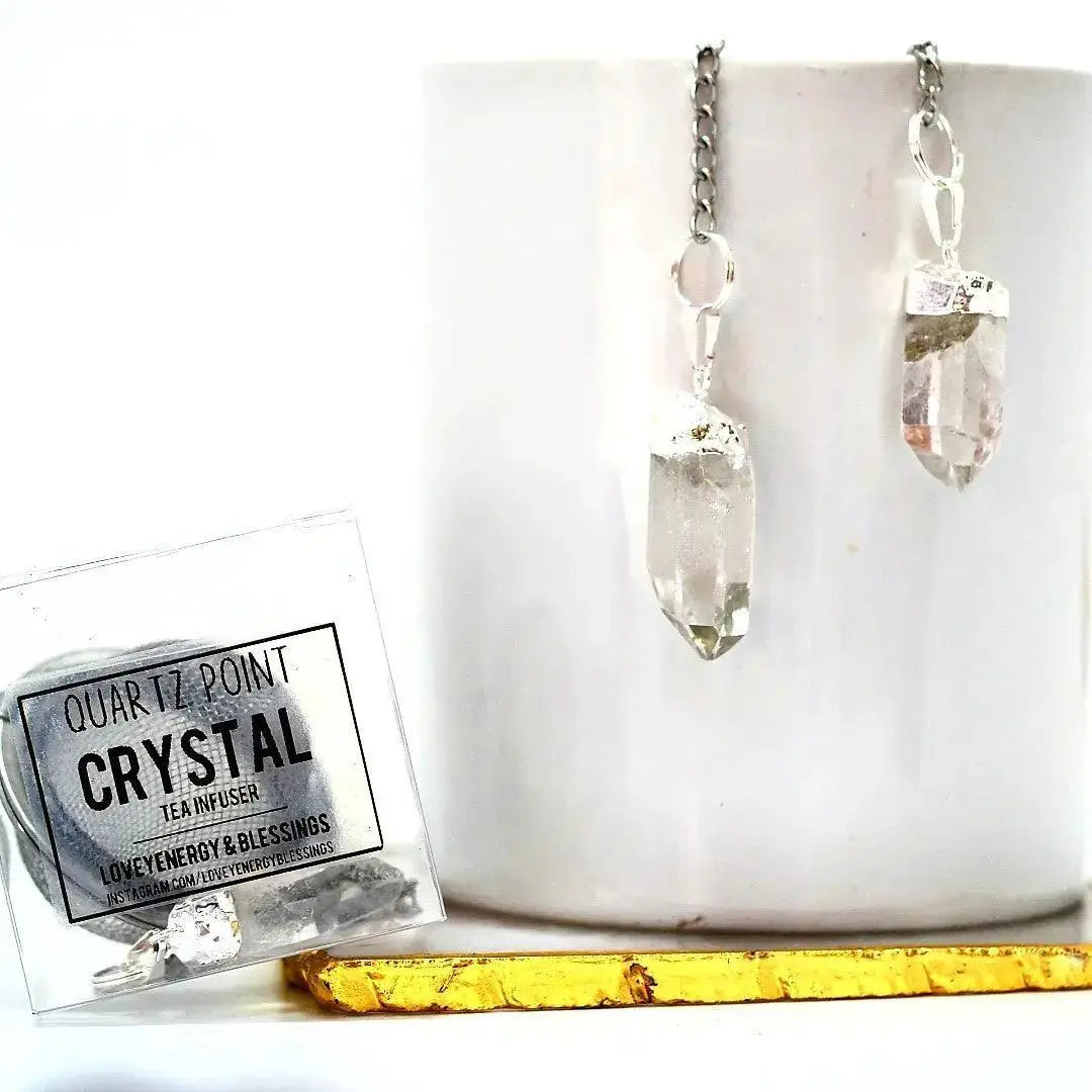 Clear Quartz Crystal Tea Infuser - Ethereal Essentials - Ethereal ...