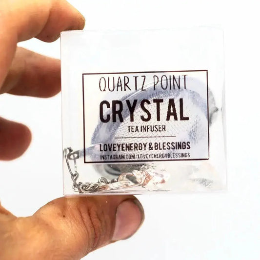 Clear Quartz Crystal Tea Infuser