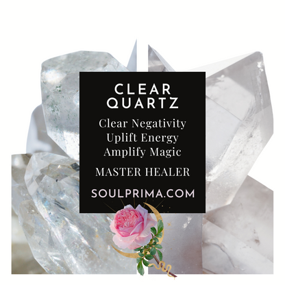 Clear Quartz Standing Ankh for Empowerment, 7x4x1 Inch, SELF STANDING