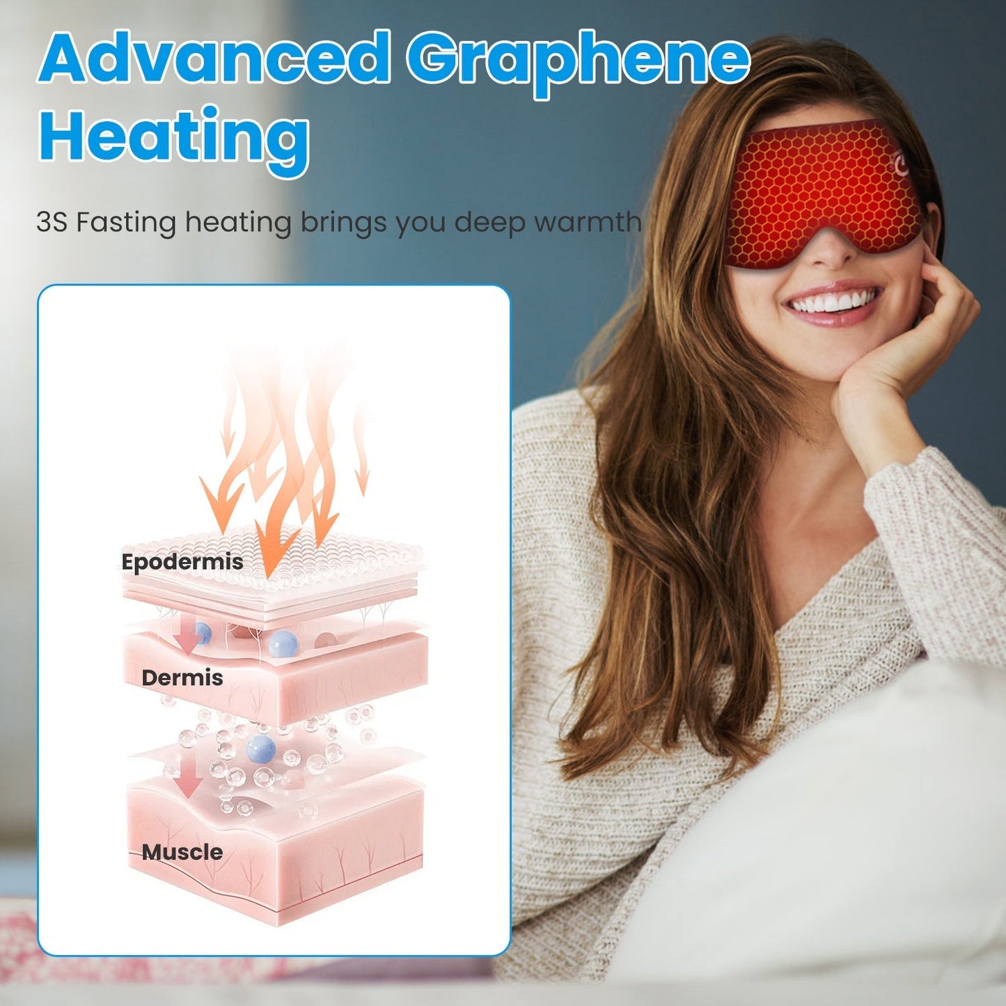 Cordless Heated Eye Mask Silk Sleep Eye - Ethereal Essentials
