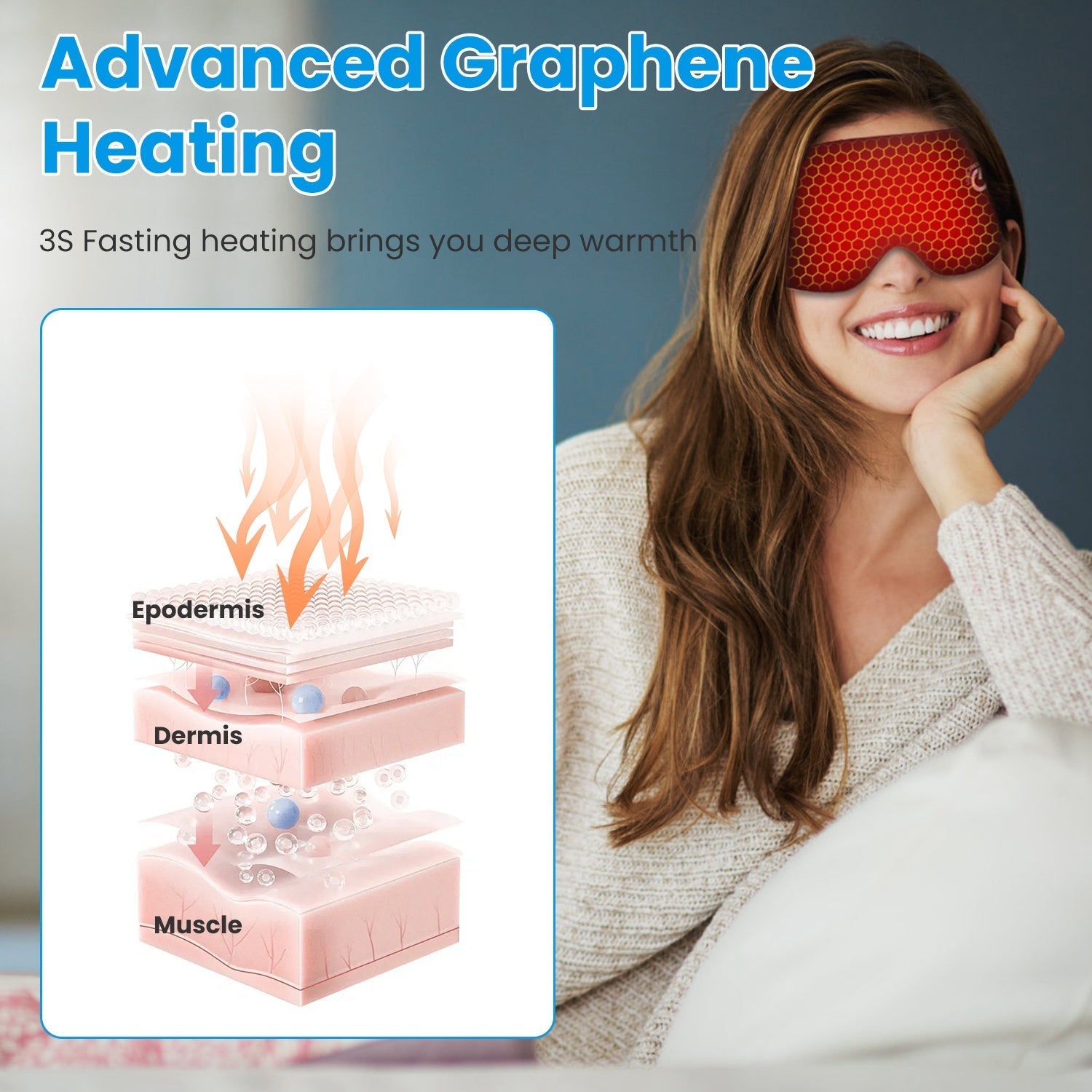 Cordless Heated Eye Mask Silk Sleep Eye - Ethereal Essentials