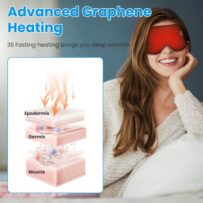 Cordless Heated Eye Mask Silk Sleep Eye - Ethereal Essentials