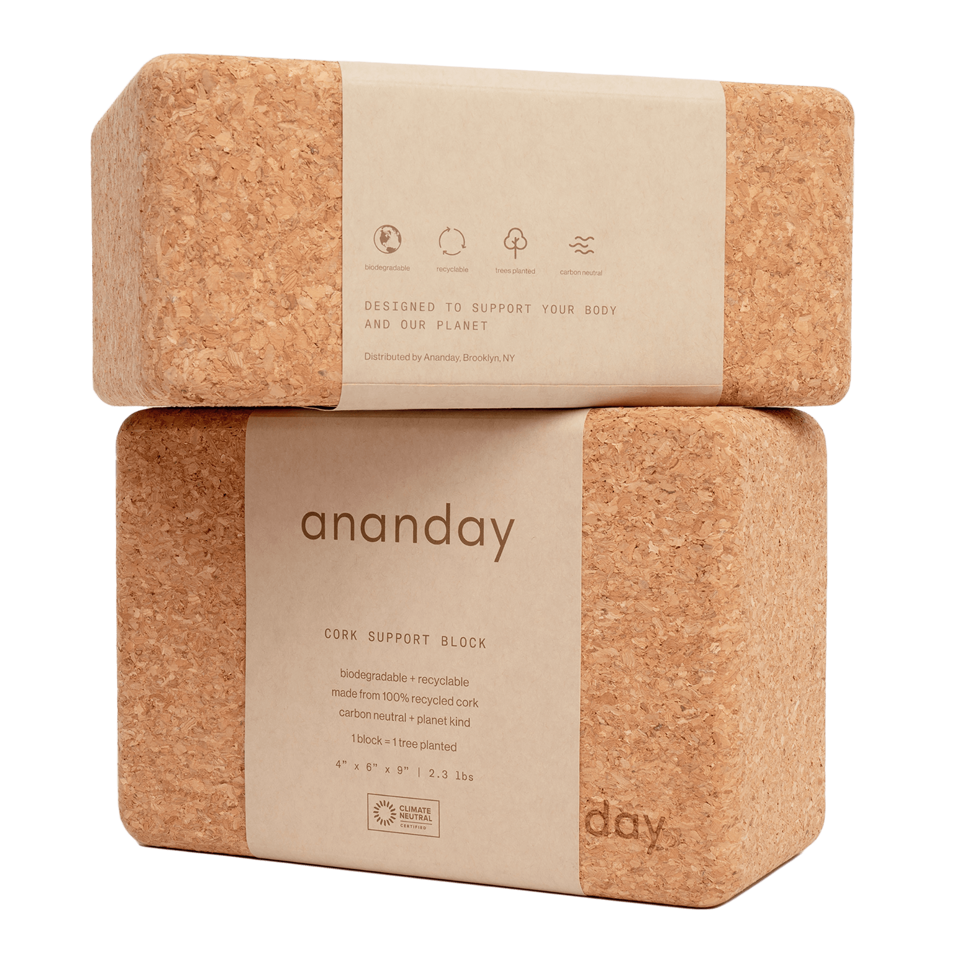 Cork Yoga Block Set - Ethereal Essentials